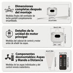 Ventilador de techo portátil - ARIVO