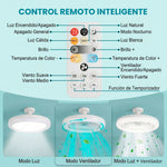 Ventilador de Techo con Luz LED Regulable - NEVOLUX